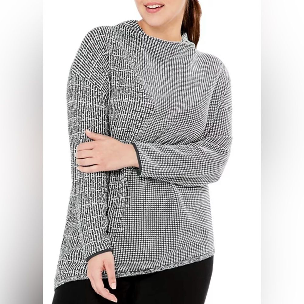 NIC+ZOE Women's Pixel Knit Sweater size 2X